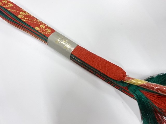 未使用品　正絹　手組帯締め